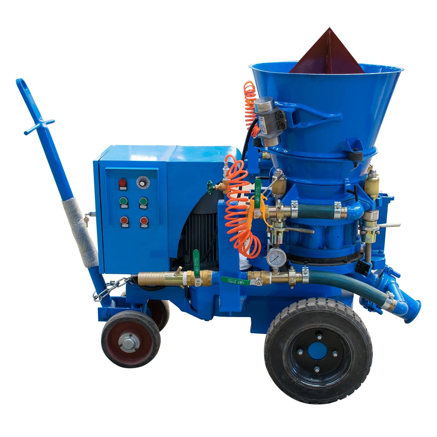 1-3m3/h Portable Small Size Dry-mix Refractory Shotcrete Machine for Nepal