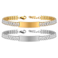 DAIHE Fashion Jewelry New Stainless Steel Bracelets Zircon Chain Bracelets Non Tarnish