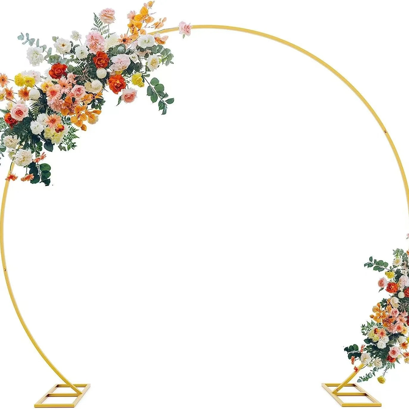 2026 Hot Sale Gold Decor Flower Arch for Wedding
