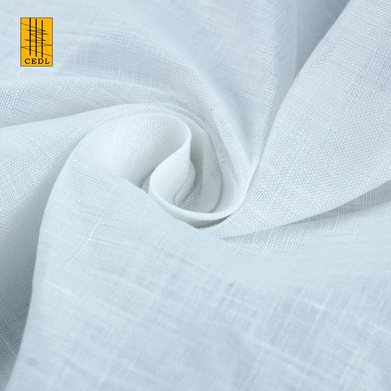 Fabric Linen-cotton Dyed Cloth for Shirts First-grade Quality Soft Solid Woven Plain Fabric Garment Dress Shirt 100% Linen /