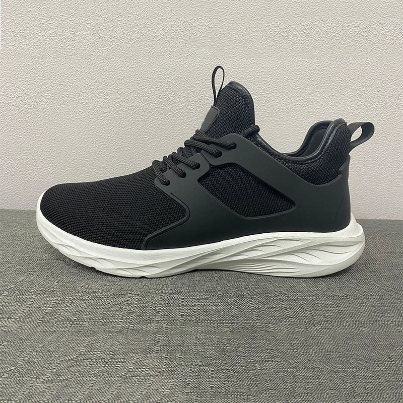 Men's Customized EVA Running Shoes Lightweight Waterproof Sneakers with Lace-Up Closure Big Size Mesh Lining