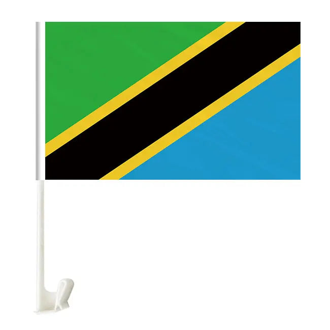 Custom 100% Polyester Canadian Team Racing Flag Pole Digital Printing Uzbekistan Canadian Team Logo for Cars