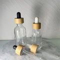 Wooden Dropper Cap Bamboo Cap Glass Pipette Glass Bottle Manufacturer with Screw Cap Feature