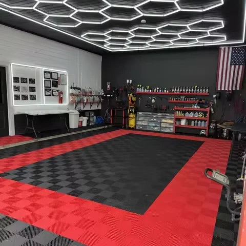 Garage Floor Tiles Interlocking Plastic Industrial Rubber Mat Flooring for Park Floor Drain Cover