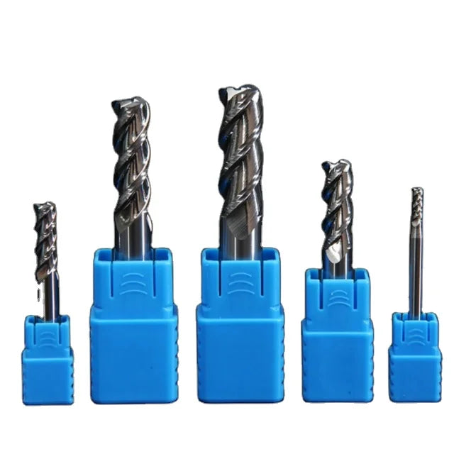 Customizable OEM 50mm 3-Flute AlTin Coated 55HRC Endmills NC Machining Milling Cutter for Aluminum Alloy Wood Router Bit