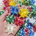 Christmas Gift Bow Assorted Colors Best Selling Star Bows for Gift Wrapping 60PK PP Ribbon Bow