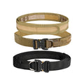Double-Layered Thick Tactical Belt with Fastener Quick Release Molle System Convenient Unloading Hunting Accessories