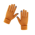 MIO Fashion Soft Faux Cashmere Winter Magic Gloves Women Men Thick Warm Stretch Knitted Mittens Anti-Slip Touch Screen Gloves