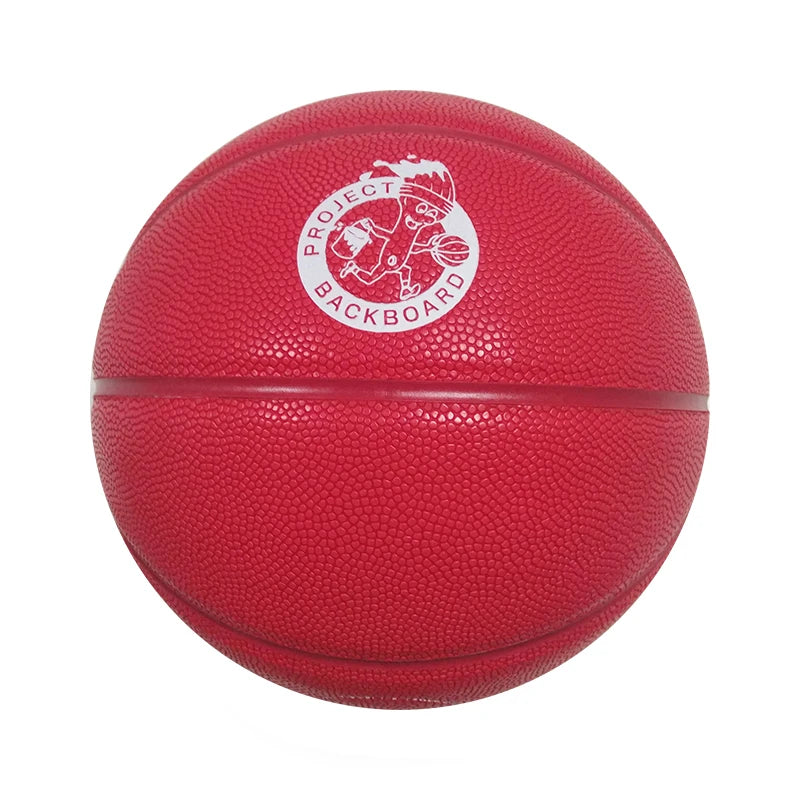Manufacture Unique Red Pu Leather Custom Durable Basketball Butyl Bladder 620g Weight Custom Logo Youth Wholesale High Standard