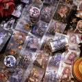 1Roll PET Hot Stamping Tape Rose Phantom Series Gothic Theme Style Handbook Material Stickers