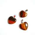 DIY Gifts & Crafts tiger Eye Heart Shape Agate Pendant Jewelry Necklace Crystals Healing Stones