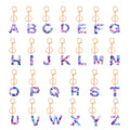 26 English Acrylic Plastic Letter Keychain Alphabet Keychain for Mothers Day Gift-DIY Fashion Trend