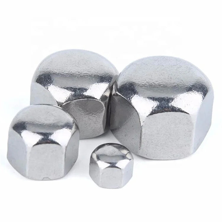 DIN917 Zinc Plated Stainless Steel 304/316 Hex Flat Blind Hole Nut for Heavy Industry