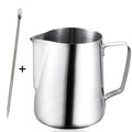 Stainless Steel Latte Art Pen Flower Needle Espresso Cappuccino Frothing Jug Milk Frothing Pitcher with Fancy Stitch