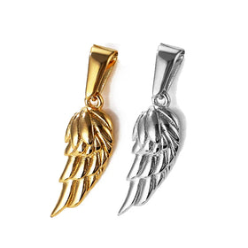 Fashion 18k Gold Custom Jewelry Pendants Stainless Steel Cupid Angel Wing Pendant North Star Compass Mens Cross Charm