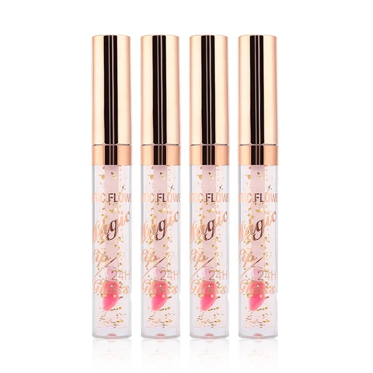 Custom Private Label Change Color Waterproof pink Magic Lip Gloss