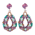 Luxury Crystal Drop Earrings Jewelry New Design Waterdrop Bohemian Long Large Statement Dangle Earrings for Women