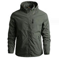Custom Logo Autumn Solid Color Hooded Jacket Waterproof Windbreak Outdoor Hiking Softshell Jacket for Men