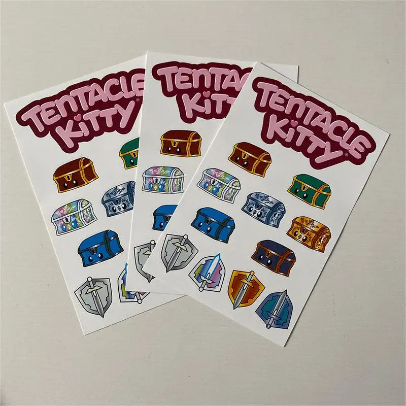 Custom Print Adhesive Waterproof Kiss Cut Cute Stickers Sheet Customize Laminated Vinyl Sticker Sheets for Gift & Craft