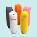 School Stand up Pencil Case Waterproof Silicone Cute Animal Shaped Pen Case Student Pen Bag for Stationery School Supplies