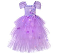 Encanto Isabella Kids Girl Cosplay Costumes Film Theme Puff Sleeves Children Dresses Christmas Carnival Party Princess Costume