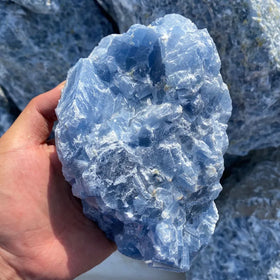 Wholesale Natural Healing Crystal Celestite Raw Blue Calcite Cluster Raw Stone Specimen for Home Decoration