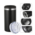 Portable 4 in 1 Can Cooler Sublimation 500 ml Vacuum Beer Can Cooler for Keep Drinking Cold Insulated Holder 500ml Cup