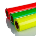 Renlitong PU Neon Vinyl Textile Vinyl Transfer Tape t Shirt Htv Heat Press Fluorescent Vinyl Film for t Shirts Hats Bags