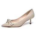 Processing Custom High-End Women'S Pumps Odm Brand Oem Fetal Cowhide Women'S Fashion Point Toe High Heels