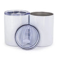 Double Wall Vacuum Insulated Thermal Water Bottle Stainless Steel Sublimation Blank 12 oz Cup