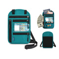 Waterproof Travel Oxford Zipper Pouch Document Organizer Passport Wallets Bag