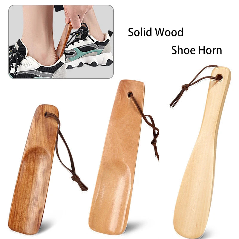 S-King Man and Women Elderly Luxury Wood  Shoe Horn With LOGO Wholesale Custom