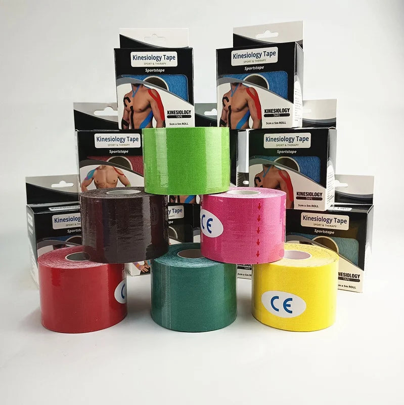 Ready to Ship Kinesiology Sports Tape Economical 5cm*5m Cotton Tape in Box Cheaper Alternative