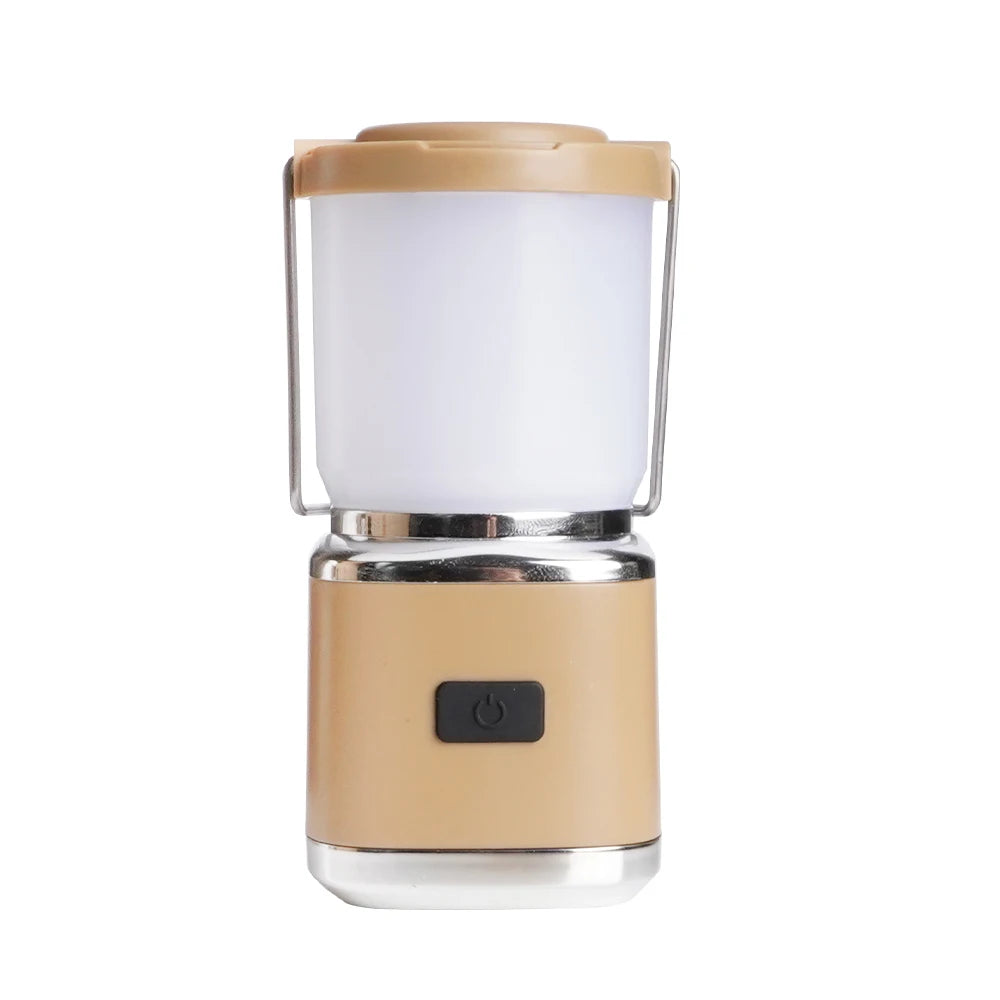 Mini Rechargeable Emergency LED Camping Lantern Hanging 4 Lighting Modes IP65 Waterproof 300 Lumens Dimmable Portable