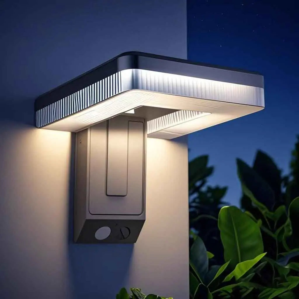 New Outdoor Waterproof LED Human Sensor Light Folding Balcony Lighting Wall Light for Courtyard Minimalist Corridor