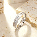 Wholesale CZ Zircon Silver Man Jewelry Engagement Gift Couple Ring Wedding Rings for Men 925 Sterling Silver