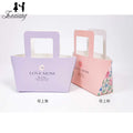 New Simple Garden Handheld Gift Case Birthday Gift Bag Folding Tote Flower Paper Bag
