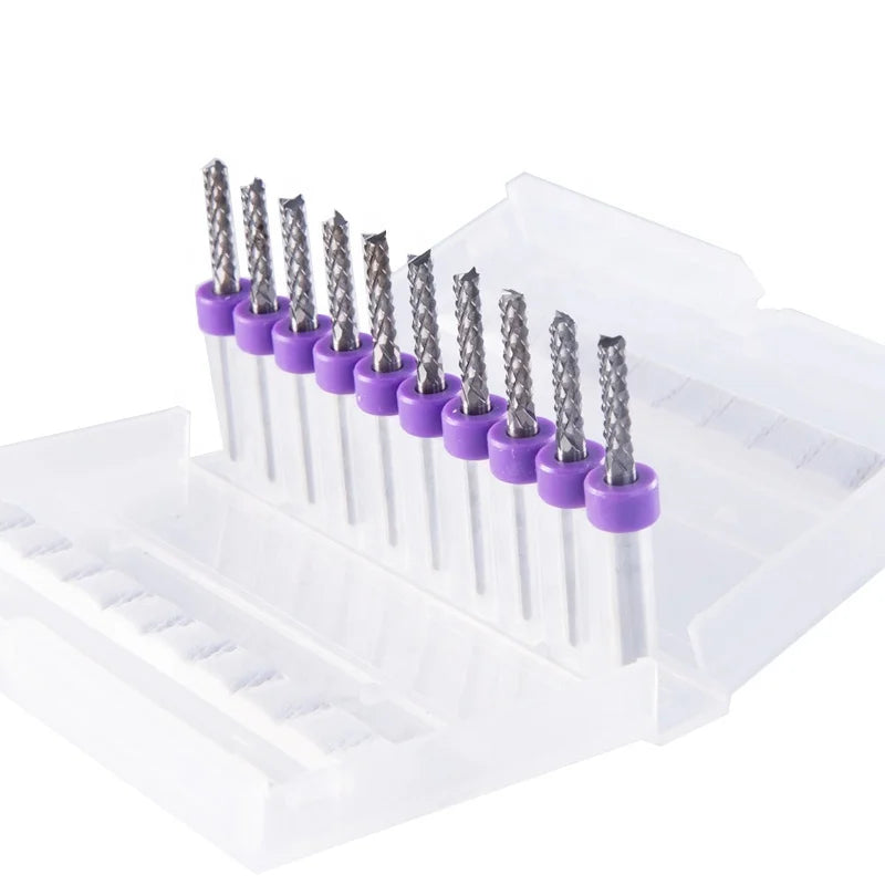 Dental Lab Tools Tungsten Carbide Mini End Mill Engraving CNC PCB Milling Cutter