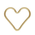 GP 14K Gold Filled S925 Silver Love Heart Jump Rings Permanent Jewelry Chains Valentines Jewelry Finding Jump Ring Wholesale