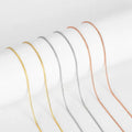SP 925 Chain Necklace 1.8MM Chopin Chain Sterling Silver Chain Necklace Jewelry
