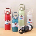 Popular 1L Large Stainless Steel Water Flask with Handle  Gym Sports Insulated Tumbler Hunting Flask