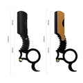 Personalize Gold Color Finger Ring Half Blade Metal Blade Holder Straight Edge Salon Razor Mens