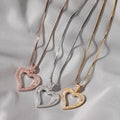 Ins Style Cubic Zircon Small Heart Pendant Hip Hop Simple Zircon Pendant Jewelry