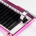J L B C D Curl Silk Mink Russian Volume Lash Supplies Easy Fan Soft Velvet Matte Black Lash Trays Cashmere Eyelash Extensions