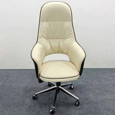 Factory Direct High-Back Foshan Rice White/Pink Ergonomic Swivel Office Chairs Premium Office Furniture