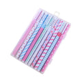 Colorful Creative Kawaii Fluent Writing Pen 10 Color Ink Rolling Ball Cute Gel Ink Pen for Student School Office