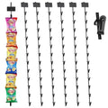 Hookei Black Hanging Display Strip with Clips for Retail Displaying