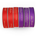 Grosgrain Ribbon Luxury Double Face Twill Webbing with Custom Logo Ribbon for Decorative Roll Pattern