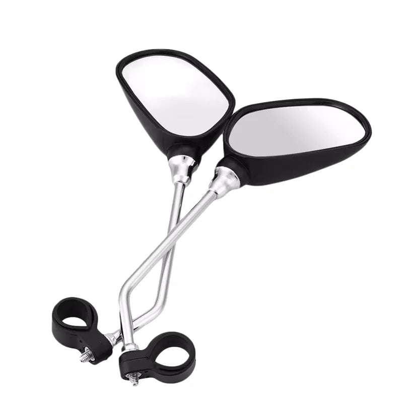 RIDERACE 1 Pair Bicycle Handlebar Rear View Glass Mirror  Cycling Wide Range Back Sight Reflector MTB Road Bike Rearview Mirror