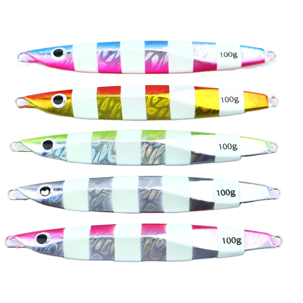 Jigging Pro Y2 Jig 80g 100g 120g 150g 180g Slow Pitch Jig Saltwater Jigging Lure Lead Fishing Lure for Kingfish Tuna